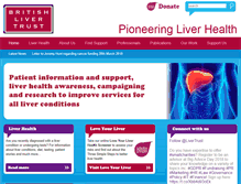 Tablet Screenshot of britishlivertrust.org.uk